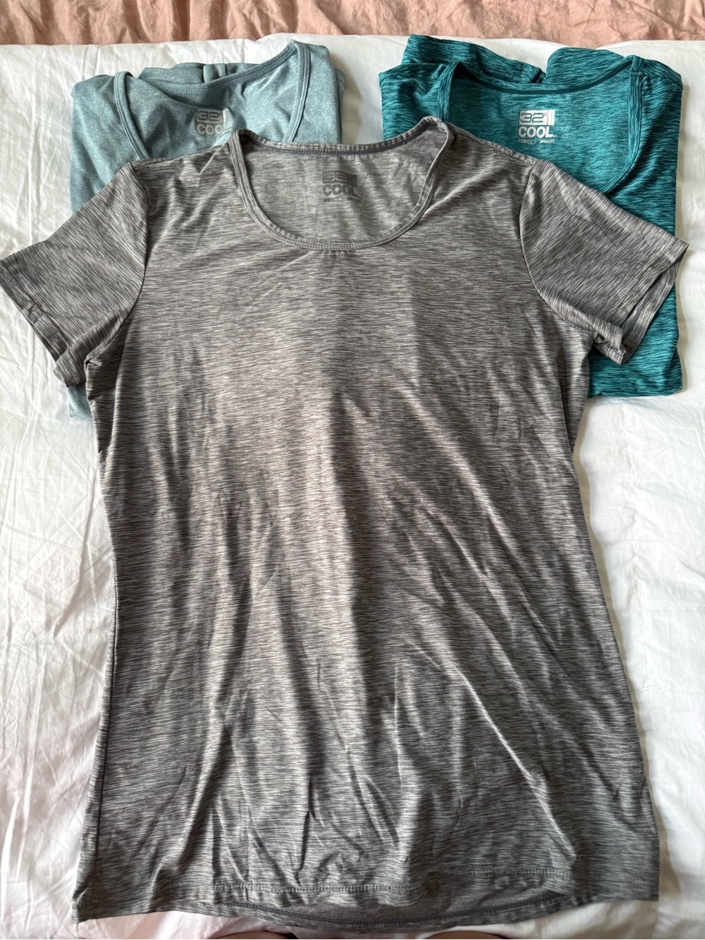 32 Degrees Women's Short-Sleeve Tees - Gray, Teal, Light Teal